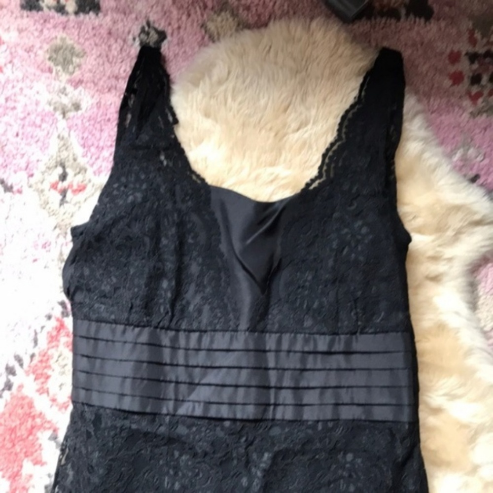 Anthro Odile Lace LBD Cummerbund 2005 Vintage - Picture 3 of 8